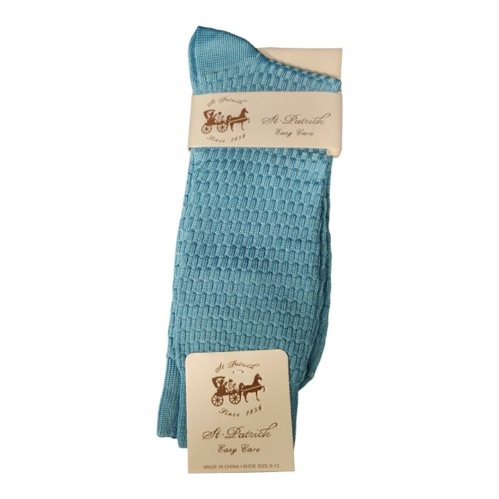 MEN'S ST. PATRICK SILKY DRESS SOCKS FASHION COLORS